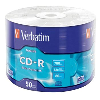 CD-R Verbatim 43787 Extra Protection 52x 700 MB pack 50 unidades
