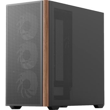 Caja Aerocool D301A Mini Torre Mesh RGB µATX Negro Hasta 410mm GPU/360mm RL