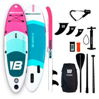 behumax - tabla de paddle surf hinchable oasis 10 con tecnologia dropstitch y aleta central para navegacion estable