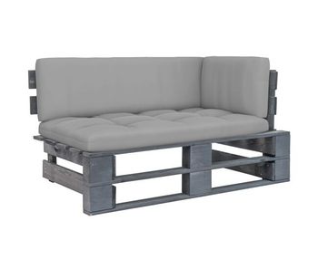 Vidaxl sofá de jardín esquina de palets madera de pino impregnada gris