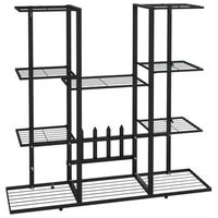soporte para flores de hierro negro 945x25x89 cm vidaxl