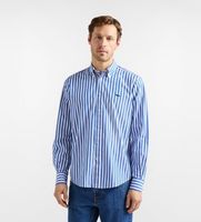 harmont  blaine para hombre crq001013683b camisa a rayas sorbetto azul l casual algodon manga larga