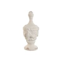 decoracion resina 23x23x51 decape blanco