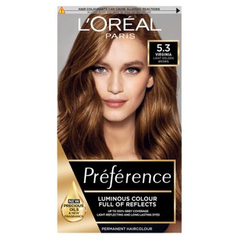 L'Oreal Paris Preference 5.3 Virginia Light Golden Brown Hair Dye