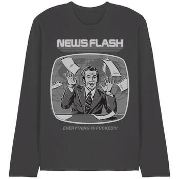 Steven Rhodes Camiseta manga larga Newsflash para mujer