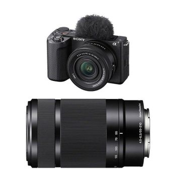 Cámara Mirrorless Sony Alpha ZV-E10 II 26MP 4K 16-50mm + 55-210mm WiFi USB-C