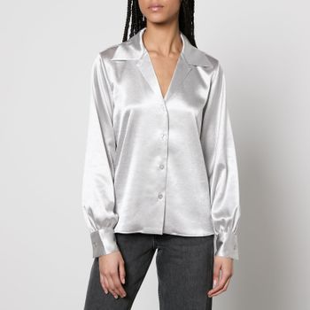Anine Bing Mylah Satin Shirt - M