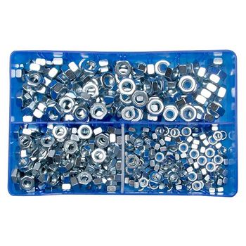 Box Of 450 Assorted Steel Nuts Metric (M6M12)
