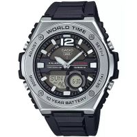 reloj casio sport mwq-100-1av 506mm 100m wr correa de resina hora mundial 10 anos bateria
