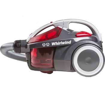 HOOVER Whirlwind SE71_WR01 Cylinder Bagless Vacuum Cleaner ? Grey & Red, Grey