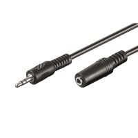 ewent cable jack 35mm machohembra 3m negro