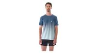 maillot de manga corta compressport performance azul oscuro   gris