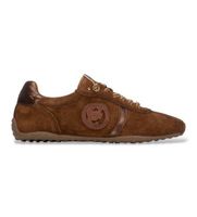 carmela para mujer 16438301-camel zapatillas de piel 164383 marron claro 38 plano cordones casual