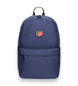 Superdry para mujer. Y9110273A Mochila con parches Classic Montana azul (OSFA), Casual, Poliéster