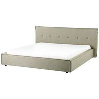cama con somier tapiceria de tela patas negras con cabecero y somier dormitorio verde 180 x 200 cm lestre