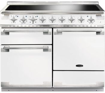 RANGEMASTER Elise 110 Electric Induction Range Cooker - White & Chrome, White