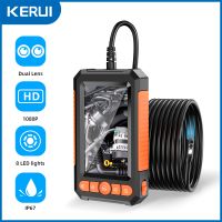 camara endoscopica industrial kerui de 43 pulgadas lente simpledoble hd 1080p ip67 impermeable camara para alcantarillado con led boroscopio para inspeccion de automoviles