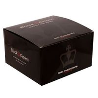 caja 100 overgrips black crown lisos blancos