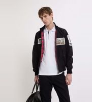 baracuta para hombre brcps1183bcny1 chaqueta gavin watson patches negro xl casual poliester