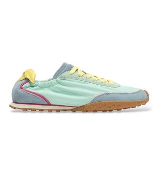 HOFF para mujer. 12661016 Zapatillas Bridge Dopamine turquesa (40), Piel, Plano, Cordones, Casual
