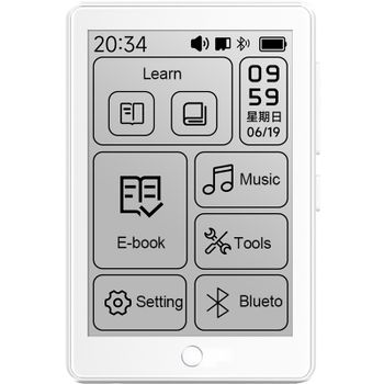 NUEVO Reproductor MP3 con Pantalla de Tinta Electrónica FAMUE BF07 de 48 GB, 2.7 Pulgadas, Mini Lector de Libros Electrónicos, Sin Luz Azul, Protección Ocular, Bluetooth 5.4, Radio FM