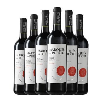 Marqués Del Puerto Vino Tinto Rioja Crianza 75 Cl 14% Vol. (pack De 6 Unidades)