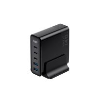 cargador havit 6939119068417 140w gan usb-c negro 5 puertos pps cable 1 m