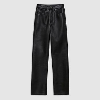 Anine Bing Roy Faux Leather-Blend Pants - 27