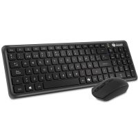 pccom essential combo mk20 low profile teclado  raton wireless con copilot negro
