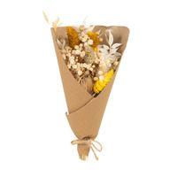 ramillete de flores secas marrones