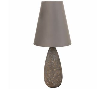 Lámpara de mesa alexandra house living plata poliresina 220-240 v 18 x 46 x 18 cm