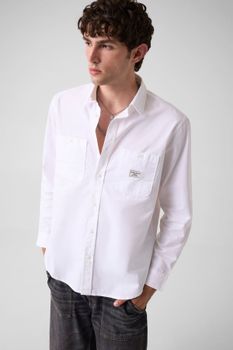 Camisa De Manga Larga Con Bolsillos