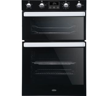 BELLING BI902MFCT Electric Double Smart Oven - Black, Black