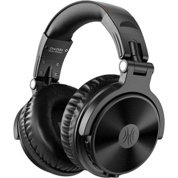 Auriculares OneOdio inalámbricos Bluetooth 5.2 con micrófono y cable 3,5 mm negros