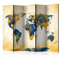 biombo - map of the world - sun and sky ii 225x172 cm
