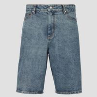daily paper short compact shield embroidery denim shorts para hombre