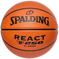 balon de baloncesto spalding react tf-250 piel talla 7