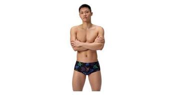 Banador speedo club training 13 5 cm negro azul para hombre