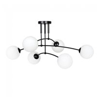 plafon de techo mobis negro 6 luces