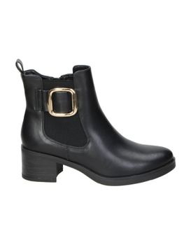 Botines De Tacón Negros Hispaflex 2571 Para Mujer 38