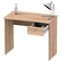 escritorio mesa de ordenador 75x90x50cm 1 cajon oficina habitacion juvenil desk madera  briebe nova