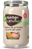 nutriben eco pollo de corral con verduras 6m 235 gr