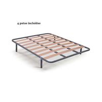 somier lorena multilaminas con patas para descanso optimo