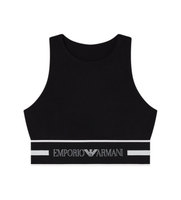 emporio armani para mujer ew002960af19023 top everyday negro s casual deportivo algodon multideporte sin mangas  tirantes
