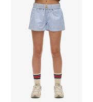 superdry para mujer w7110476a shorts stripe elastic azul xs casual algodon