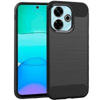 cool carcasa antishock carbon negro para xiaomi redmi 13  poco m6