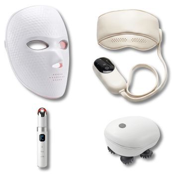 Cofre Masajeador Máscara Ocular Led Facial - Bodylife Beautycare Pro Blanco