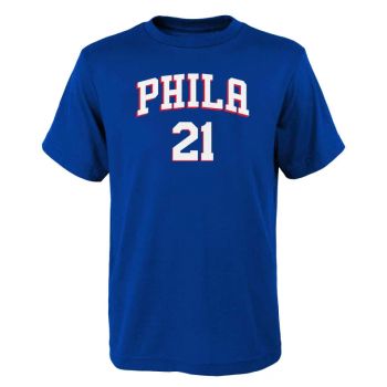 Camiseta Joel Embiid - Philadelphia 76Ers Sixers Flat Replica - Outerstuff Junior