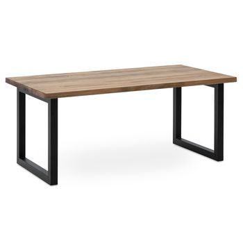 Mesa Centro Icub Big Wood Eco 100x60x43cm Negra Efecto Vintage Box Furniture