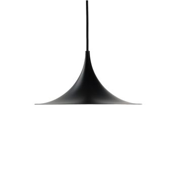 Lámpara colgante metal negro ø30 cm trompeta cable 380 cm